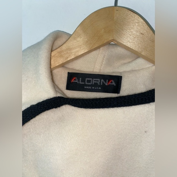 VTG Alorna Women's Wool Cape Coat O/S Neutral RARE Poncho Cocktail Party - Picture 5 of 16